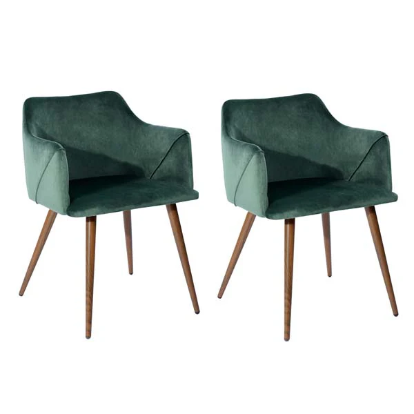 Set of 2 Aldridge Dining Chair in Dark Green - Image 10