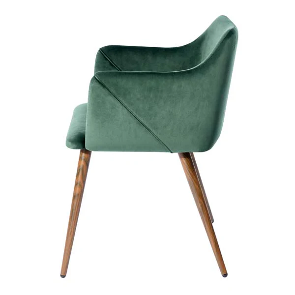 Set of 2 Aldridge Dining Chair in Dark Green - Image 2