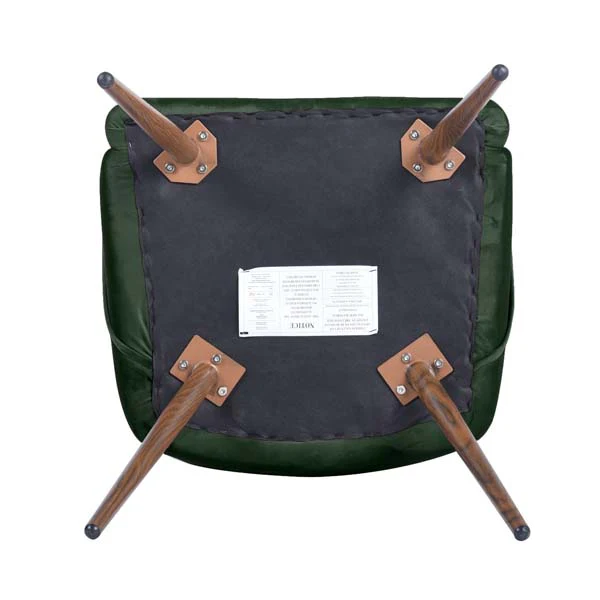 Set of 2 Aldridge Dining Chair in Dark Green - Image 8