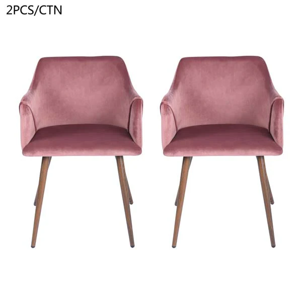 Set of 2 Aldridge Dining Chair in Rose - Image 10