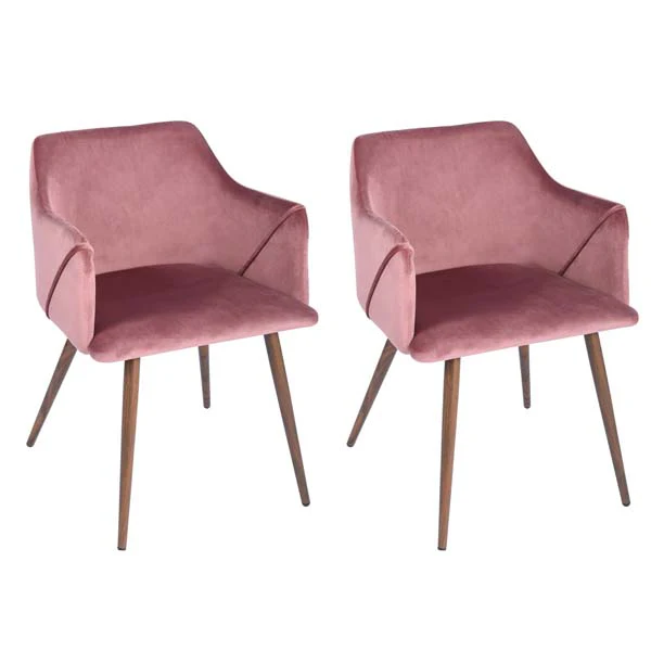 Set of 2 Aldridge Dining Chair in Rose - Image 9