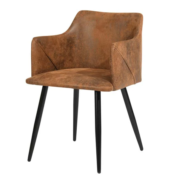 Set of 2 Aldridge Dining Chair in Suede Brown - Image 3