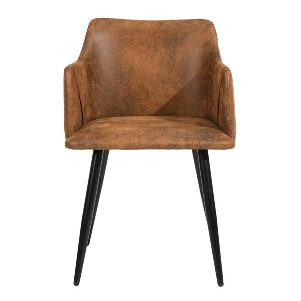 Set of 2 Aldridge Dining Chair in Suede Brown - Image 4