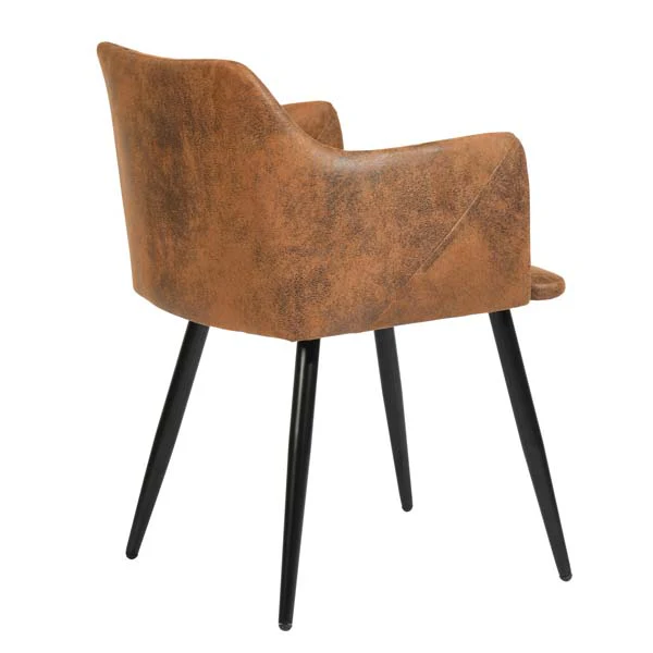 Set of 2 Aldridge Dining Chair in Suede Brown - Image 7