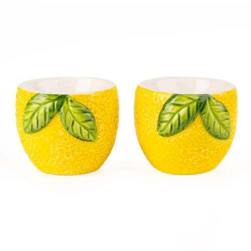 Set of 2 Lemon Egg Cups - Image 4