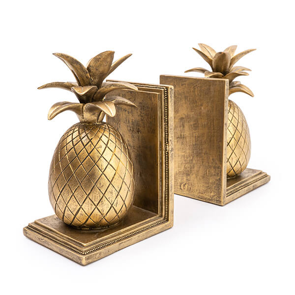 Art Deco Style Gold Pineapple Bookends - Image 8