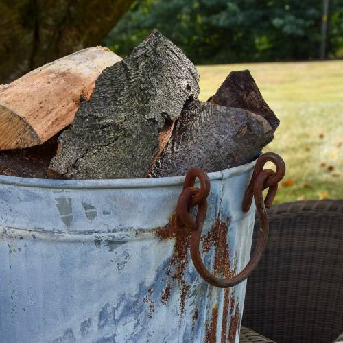 Set of 3 Oxidised-Metal Effect Rustic Planters - Image 8