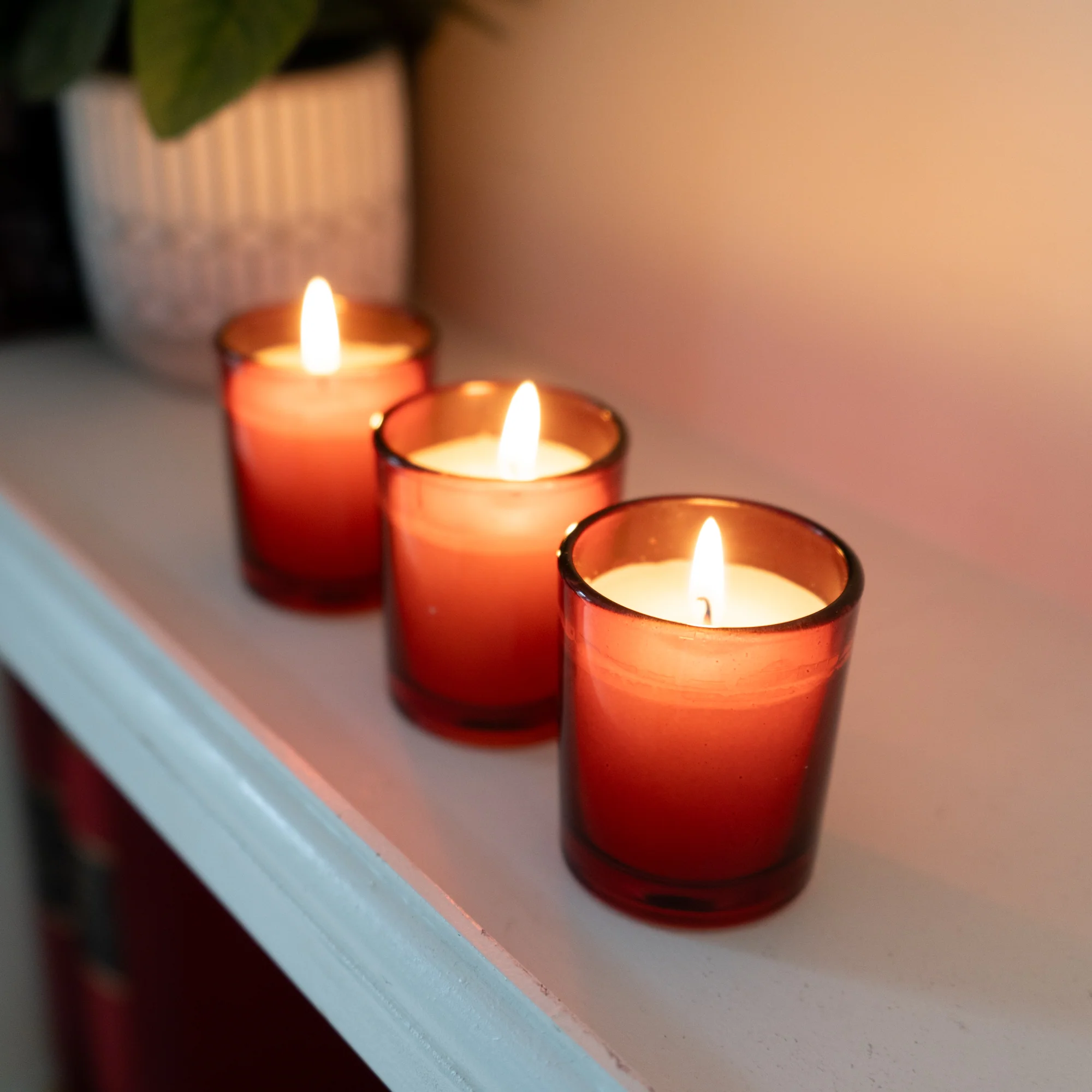 Peony & Water Lily Votive Candles Set - Image 3