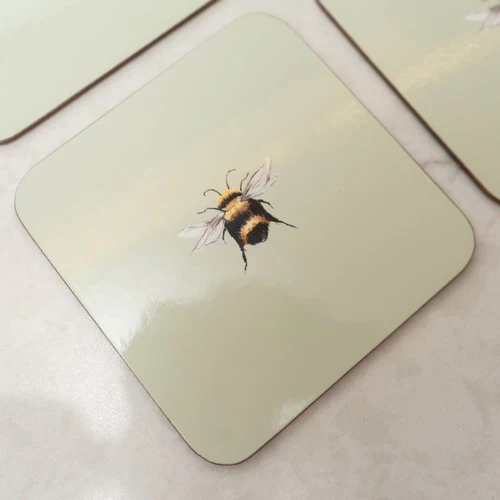 Set of 4 Bee Coasters - Image 3