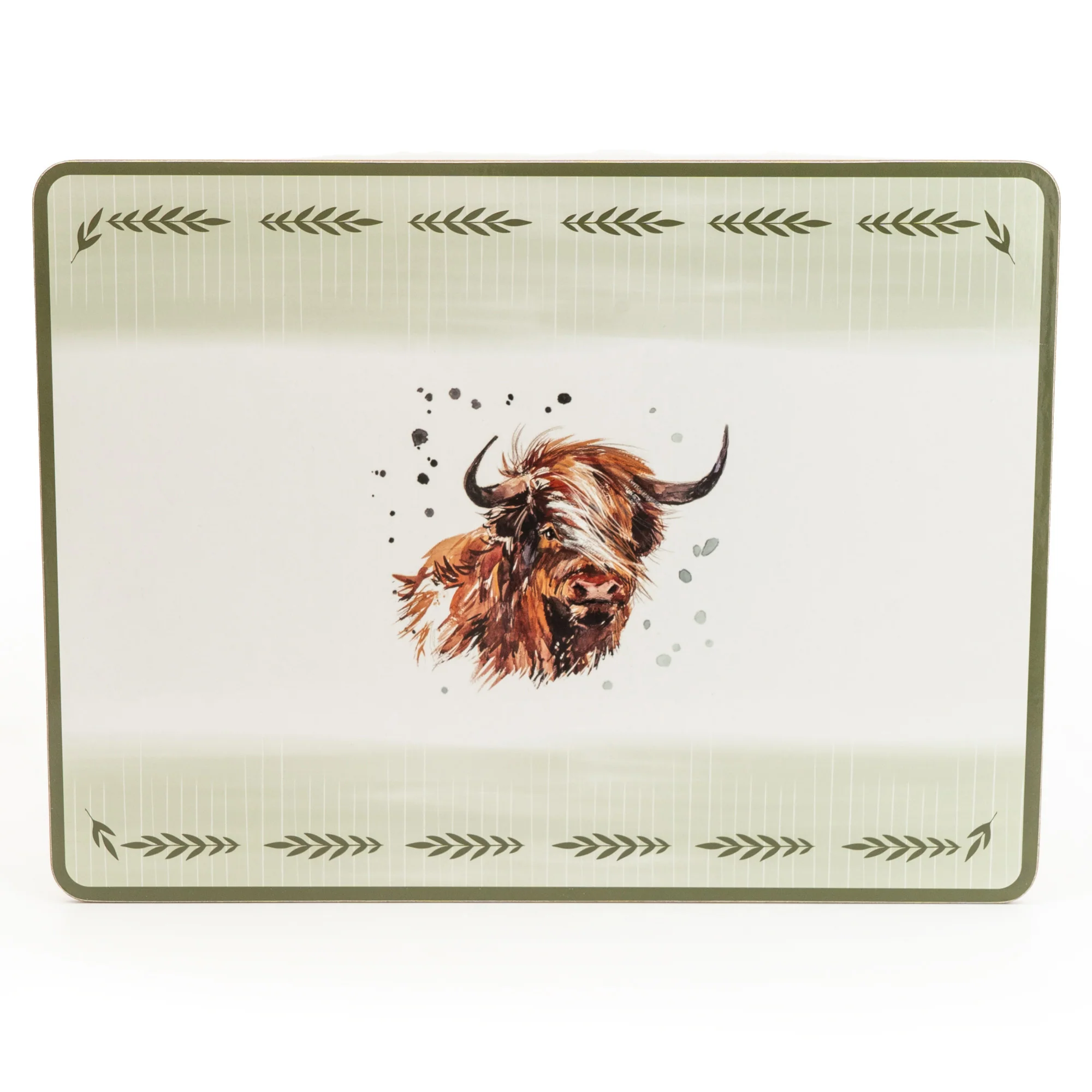 Exquisite Set of 4 Highland Cow Design Placemats - Image 4
