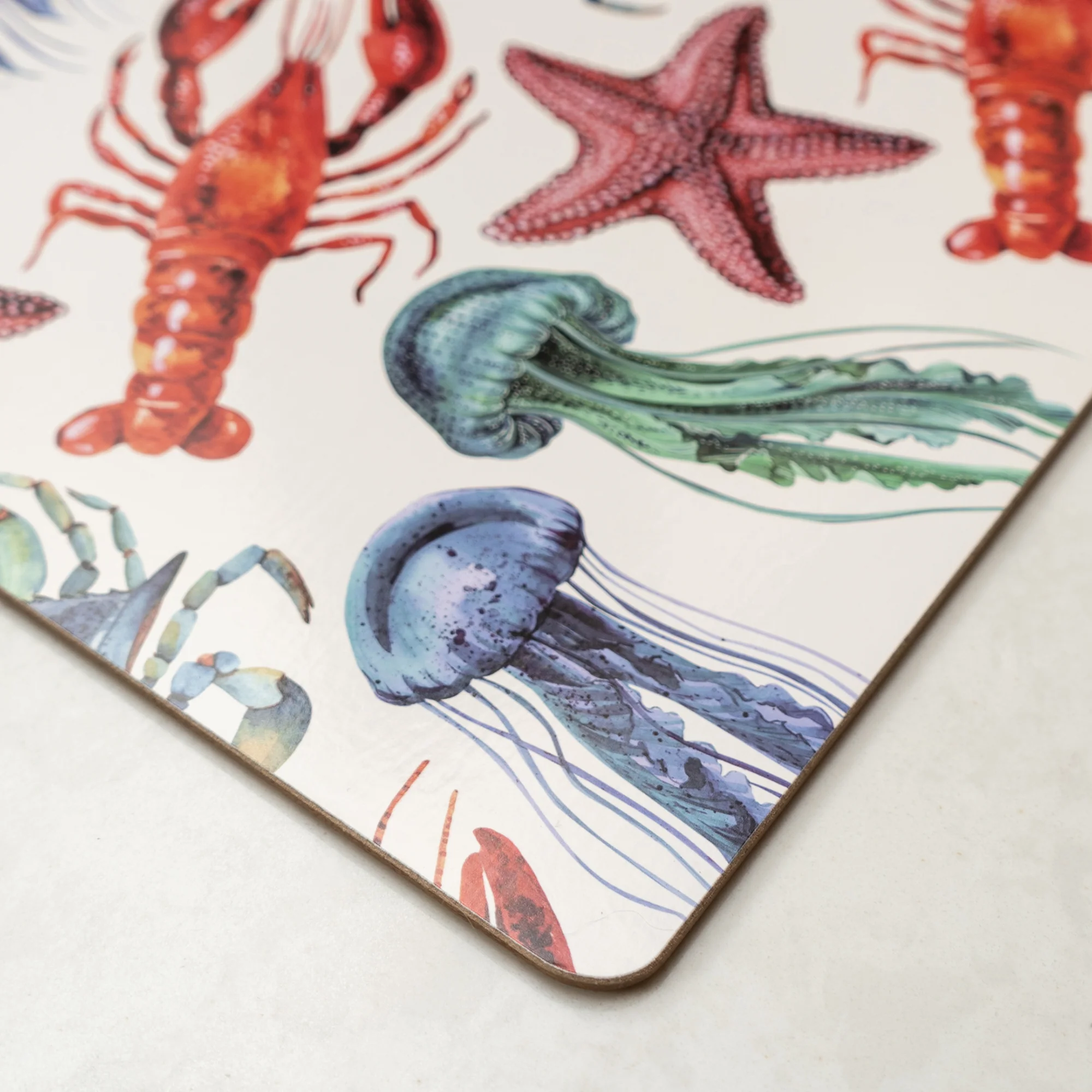 Set of 4 sea creatures placemats - Image 2