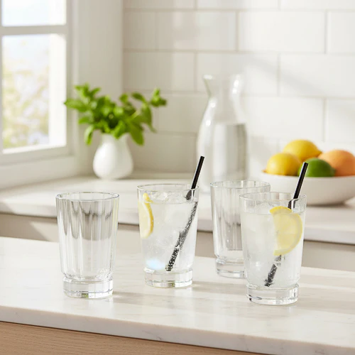 Set of Four Maccassar Hi Ball Glasses