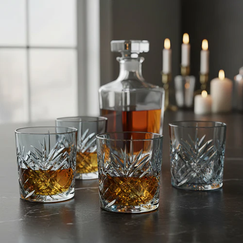 Set of Four Salzburg Clear Tumbler Glasses