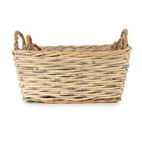Set of Three Wicker Baskets with Liners & Handles - Image 12