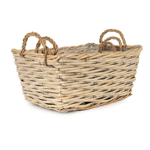Set of Three Wicker Baskets with Liners & Handles - Image 14