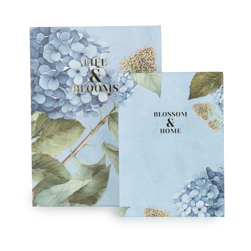 Set of Two Hydrangea Print Faux Storage Boxes - Image 5