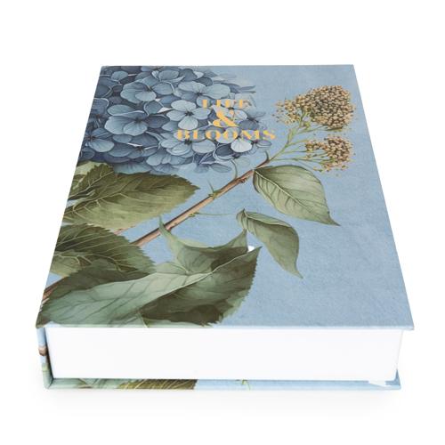 Set of Two Hydrangea Print Faux Storage Boxes - Image 7