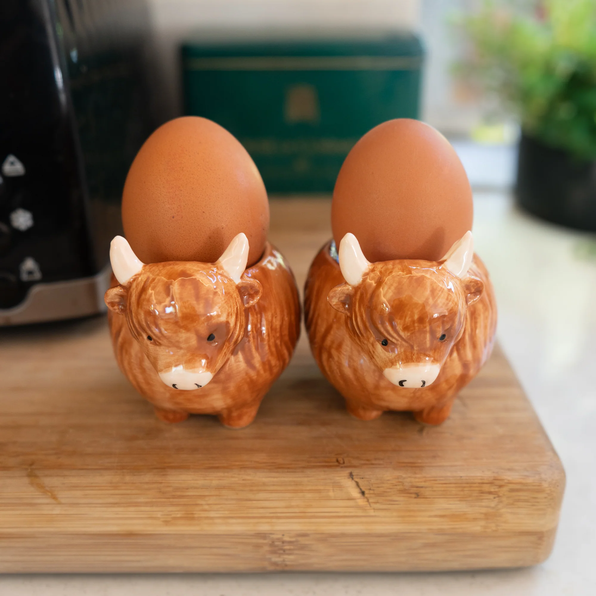 Set of Two Highland Cow Egg Cups - Image 2