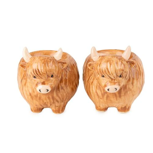 Set of Two Highland Cow Egg Cups - Image 3