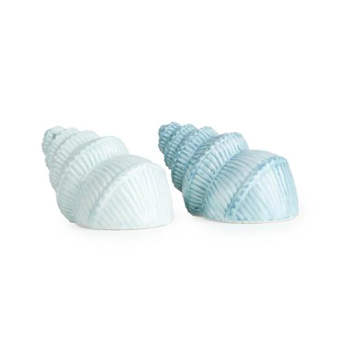 Reactive Glaze Shell Salt & Pepper Pots - Image 2