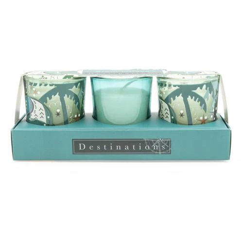 Siam Guava Thai Flower Market Scent Votive Candle Set