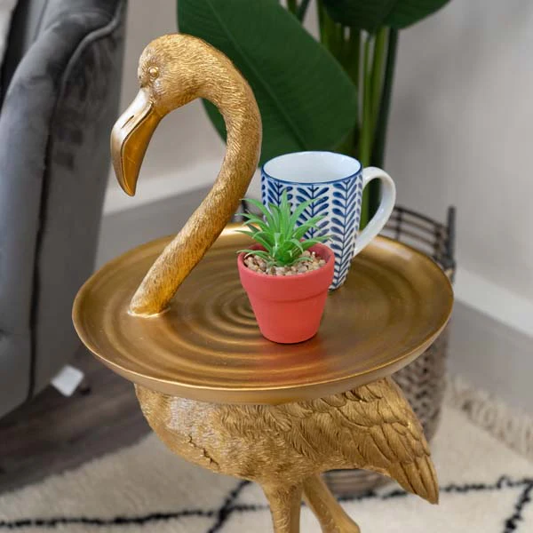 Side Table Flamingo Antique Gold - Image 3