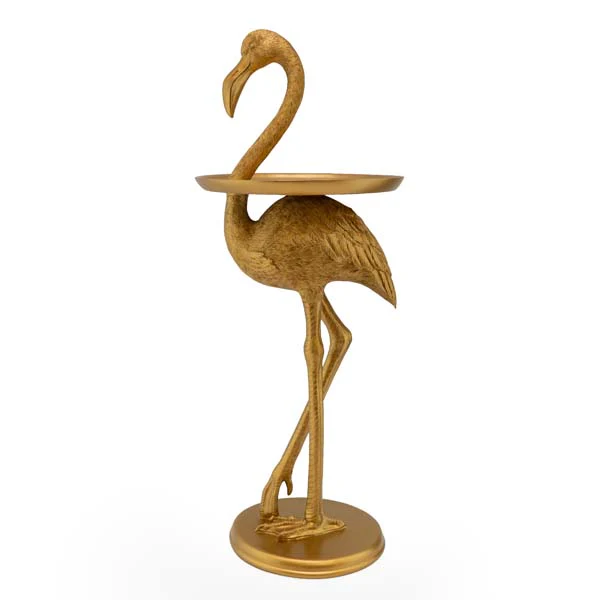 Side Table Flamingo Antique Gold - Image 4