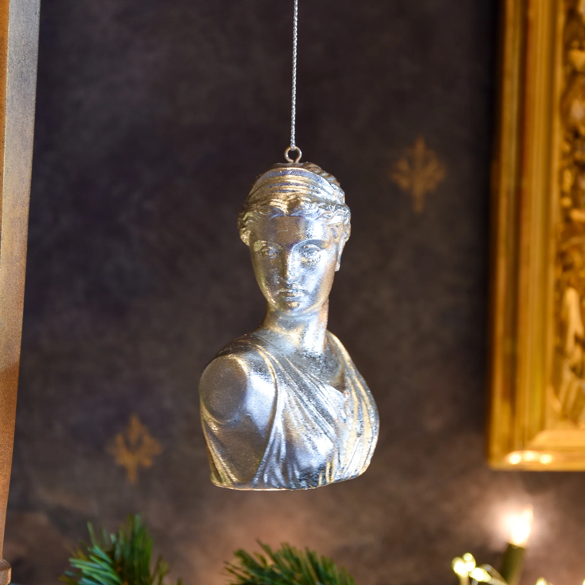 Silver Artemis Bust Hanging Decoration - Image 2
