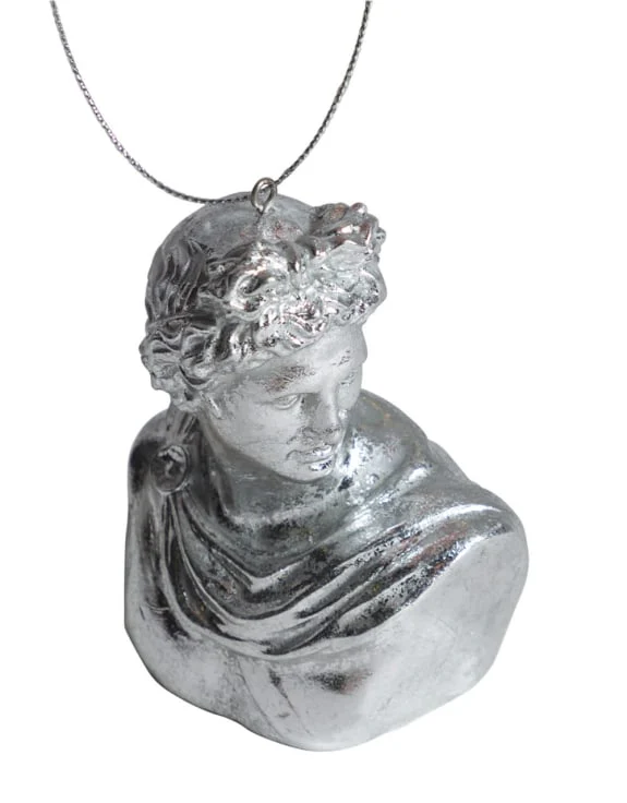 Silver Artemis Bust Hanging Decoration - Image 3
