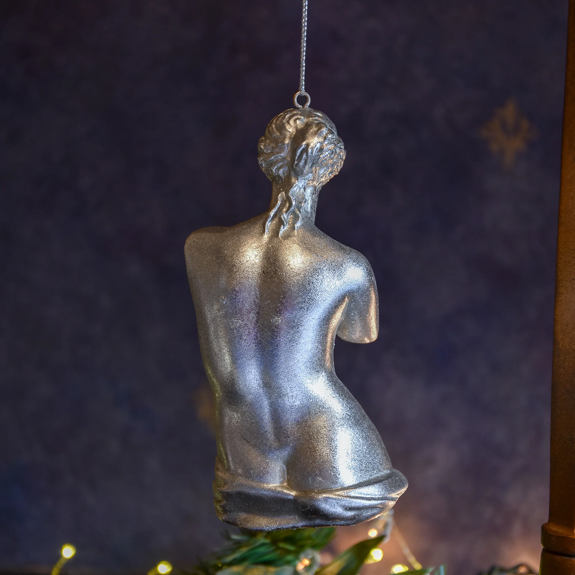 Silver Leaf Venus De Milo Hanging Decoration - Image 2