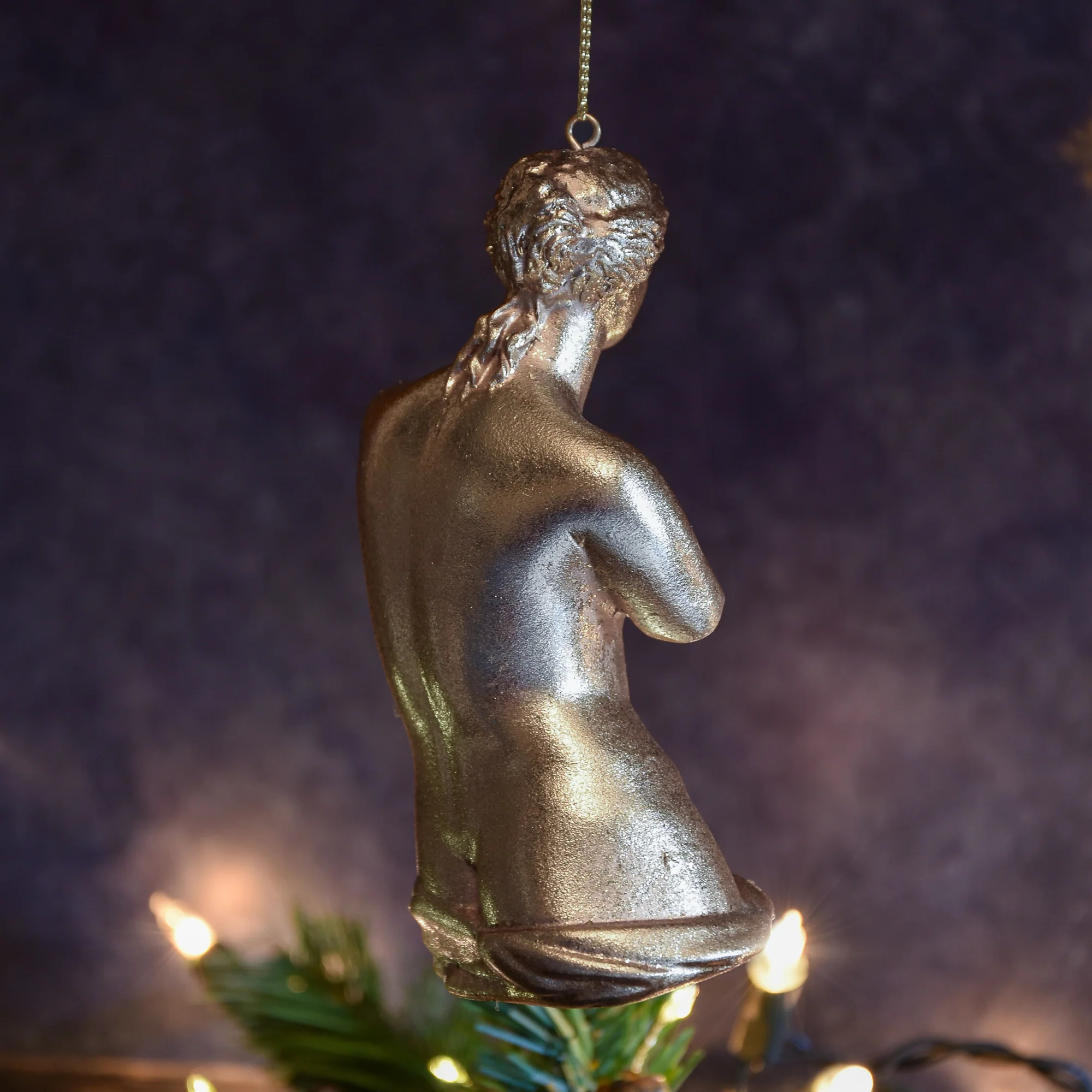 Silver Leaf Venus De Milo Hanging Decoration - Image 3