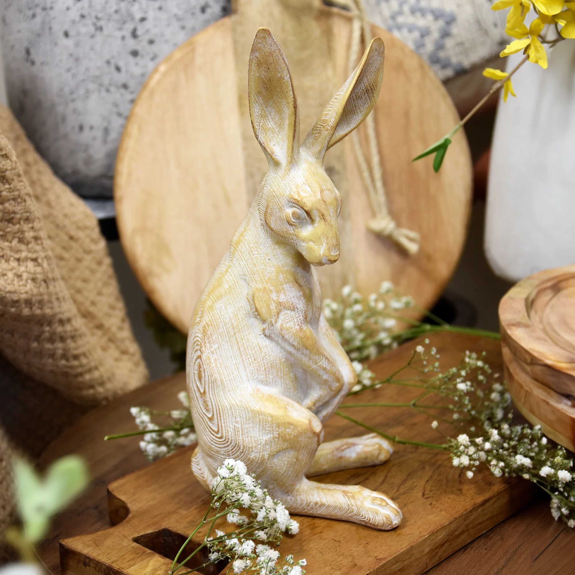 Sitting Resin Rabbit Ornament - 26cm
