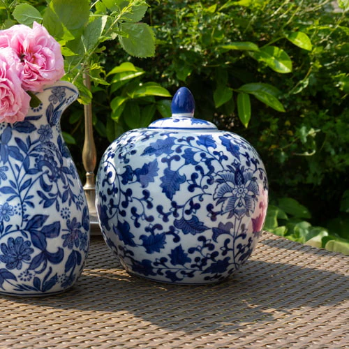 Small Blue and White Ginger Jar