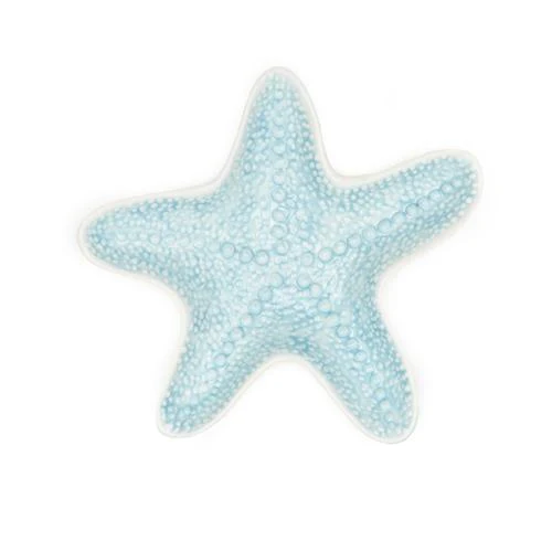 Small Reactive Glaze Embossed Starfish Dish - Image 2