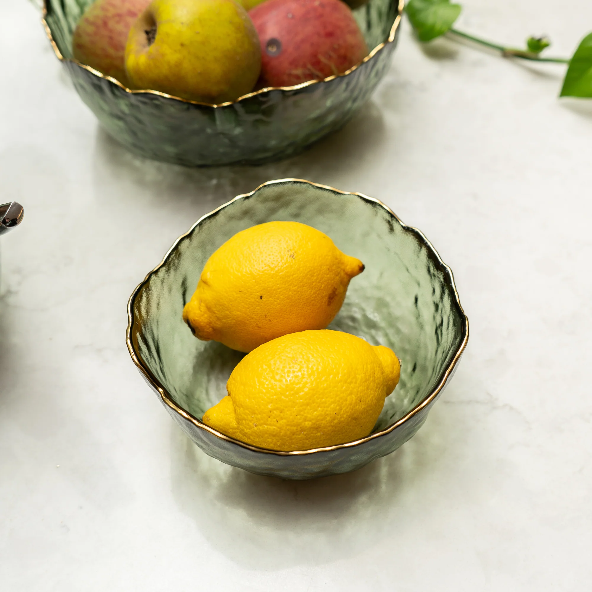 Charming Small Green Glass Bowl - Image 4