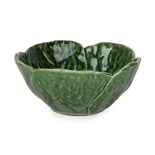 Small Leaf-Shaped Ceramic Bowl - Green - 13cm - Image 3