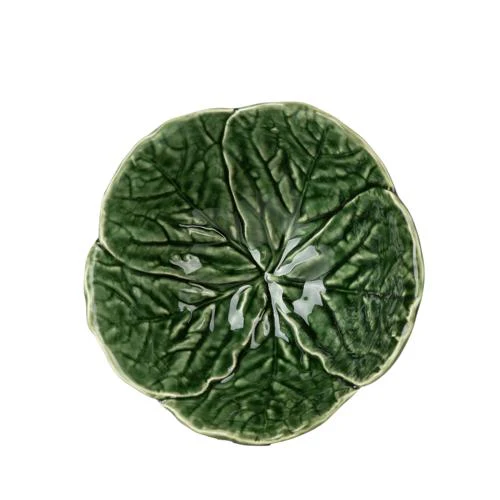 Small Leaf-Shaped Ceramic Bowl - Green - 13cm - Image 5