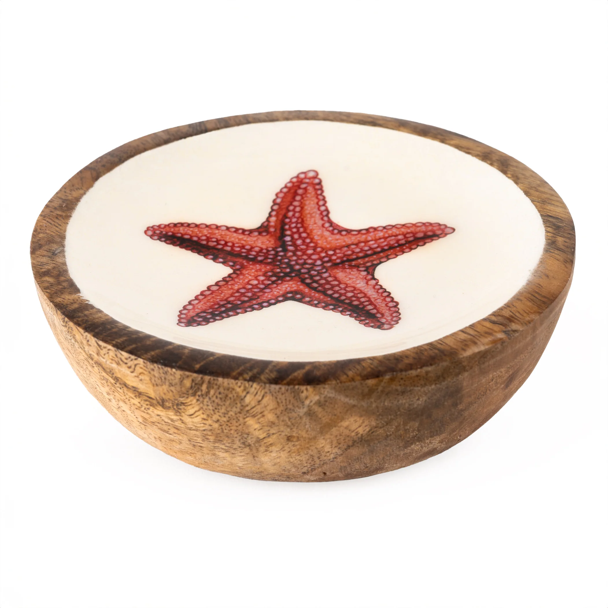Small Mango wood bowl with Starfish inlay - Image 4
