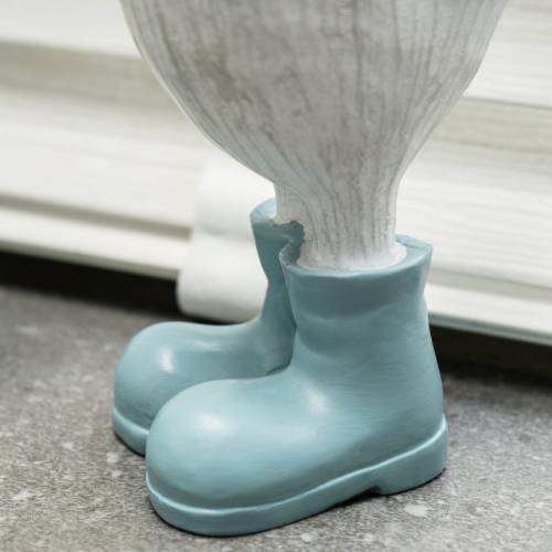 Small Resin Duck with Light Blue Wellies - Image 4