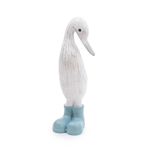 Small Resin Duck with Light Blue Wellies - Image 5