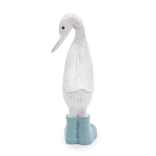 Small Resin Duck with Light Blue Wellies - Image 6