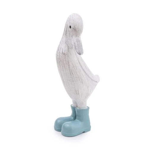 Small Resin Duck with Light Blue Wellies - Image 7