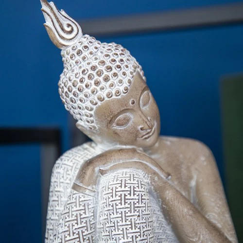 Small Sitting Resin Buddha Ornament - Image 2