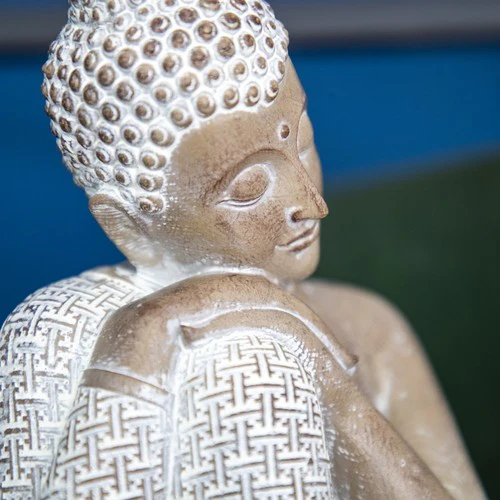 Small Sitting Resin Buddha Ornament - Image 3