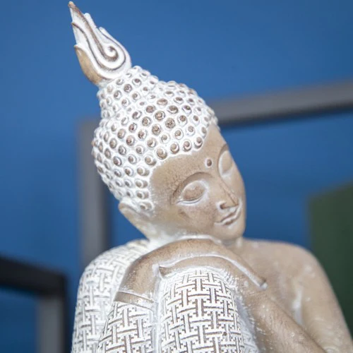 Small Sitting Resin Buddha Ornament - Image 4