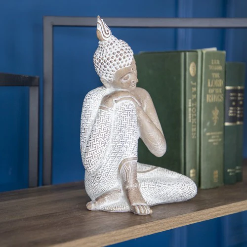 Small Sitting Resin Buddha Ornament - Image 5