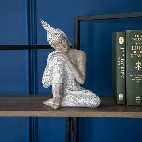 Small Sitting Resin Buddha Ornament - Image 6