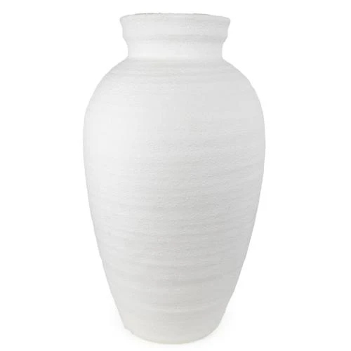 Small Traditional White Vase - Image 2