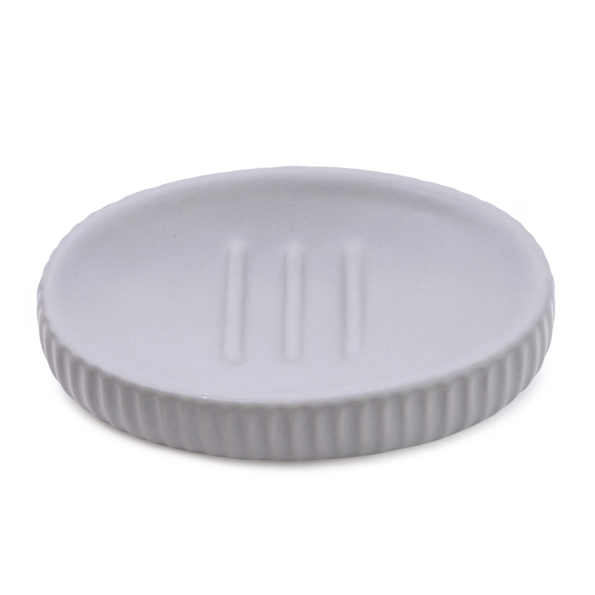 Elegant Matte Grey Soap Dish - Image 4
