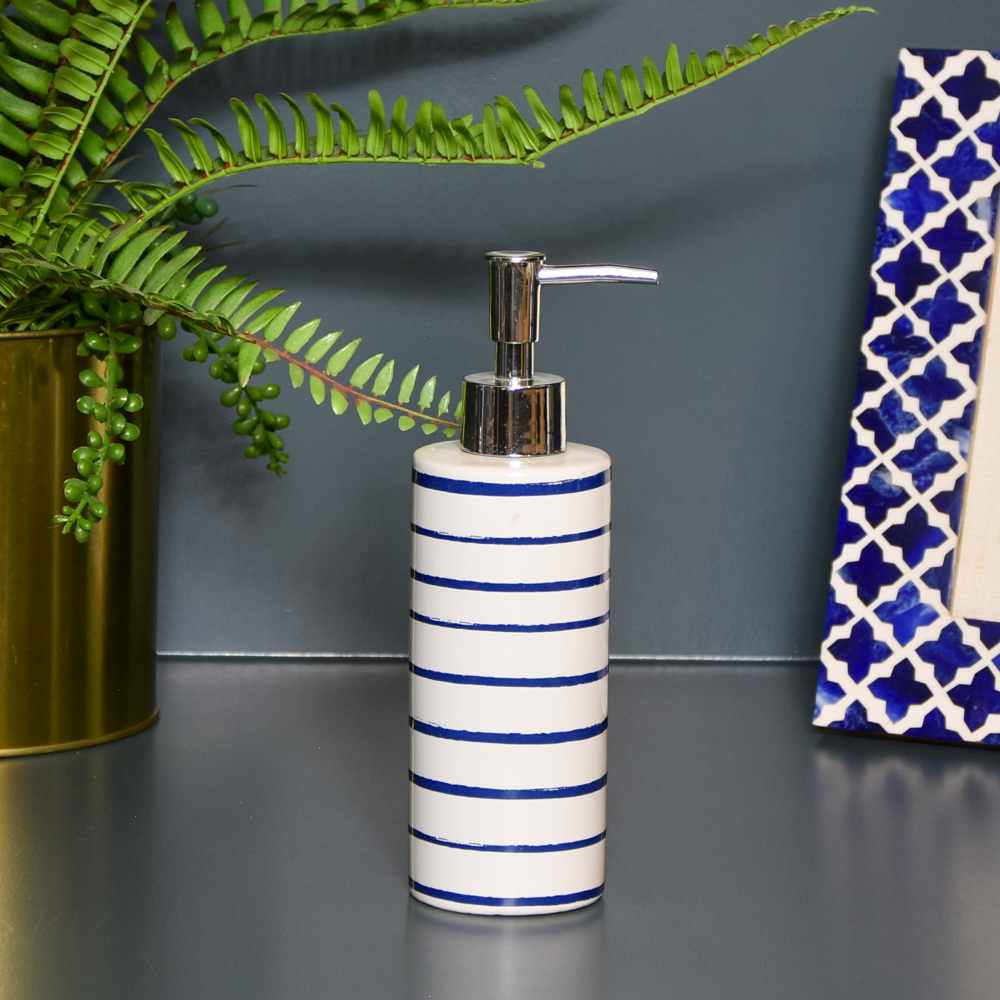 Soap Dispenser Harbour Stripe Bathroom